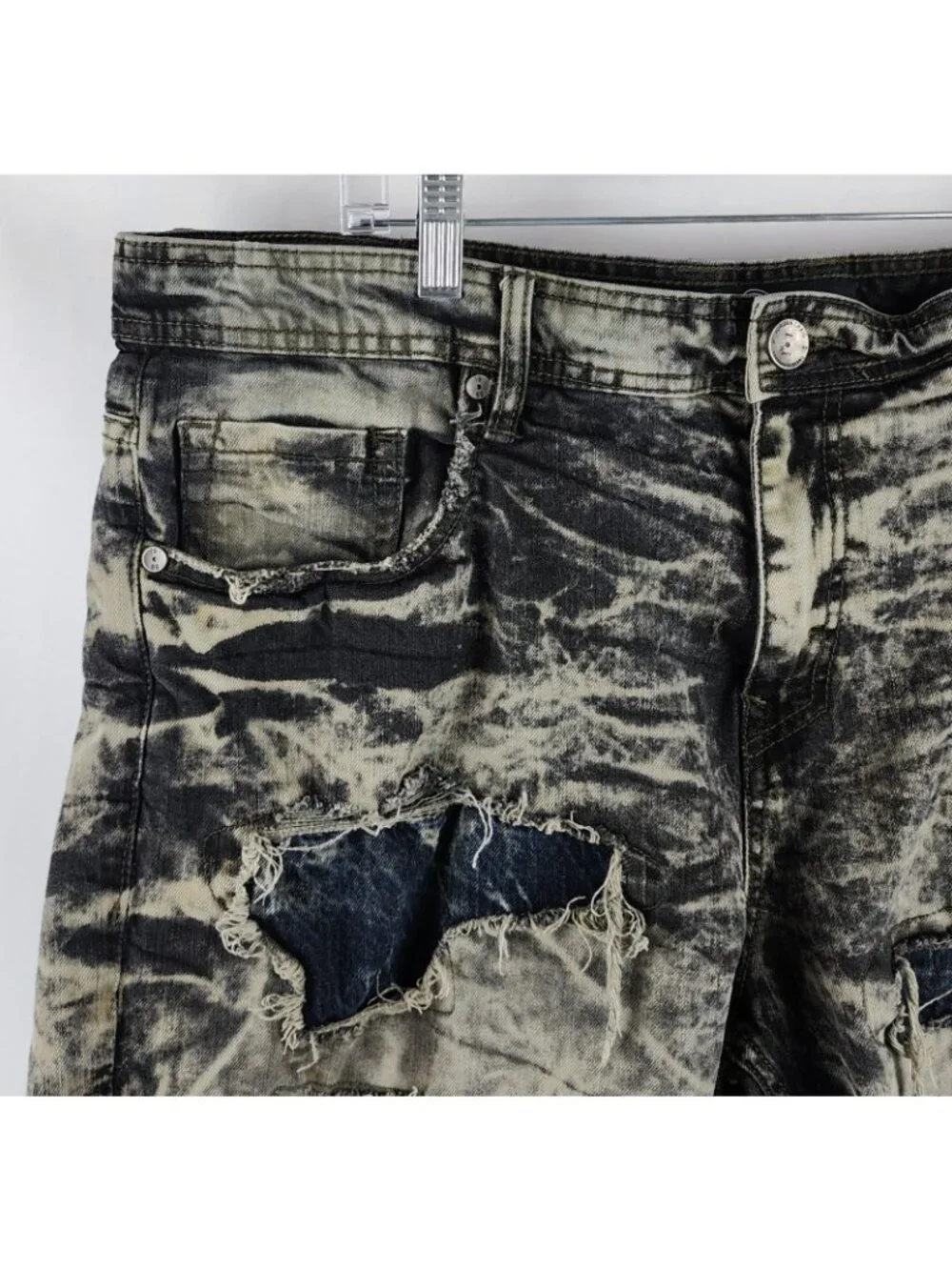 Jordan Craig Shorts Mens 40x12 Multi Distressed Jean Shorts J6715